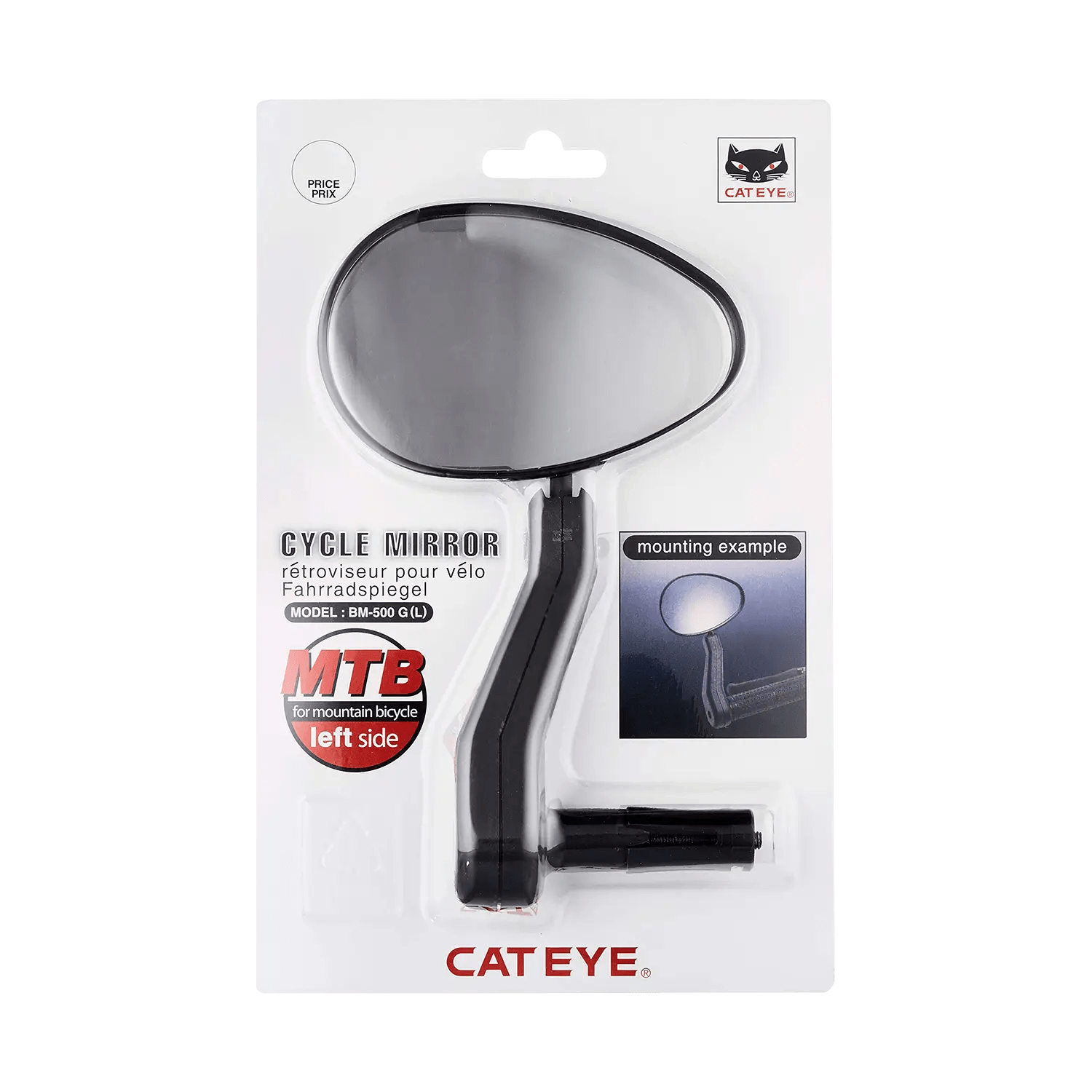 CATEYE - Mirror - BM - 500G Wide - Angle Handlebar Mirror - Left